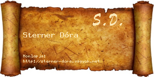 Sterner Dóra névjegykártya